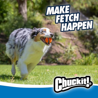 Chuckit! Dog Balls - Interactive Dog Toys, High-Bounce Fetch Ball, Ultra and Rugged Balls, Durable - Size Medium, 2.5-inch Diameter, Set of 3 - size: Medium (2.5"), style: Fetch Pack 2