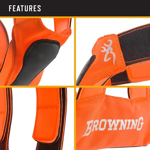 Browning Pet Hi-Vis Safety Vest for Dogs, Safety Orange, Large, Chest Protection - size: Large, style: Chest Protection Vest