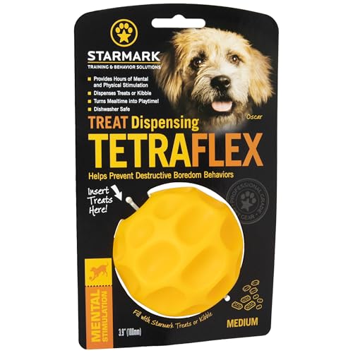 Starmark Treat Dispensing Tetraflex Dog Toy Medium - size: Medium