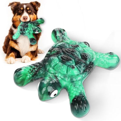 Letsmeet Heavy Duty Nylon Dog Bone Chew Toys - Real Bacon Flavor, Long-Lasting for Aggressive Chewers & Large Breeds - color: Green1
