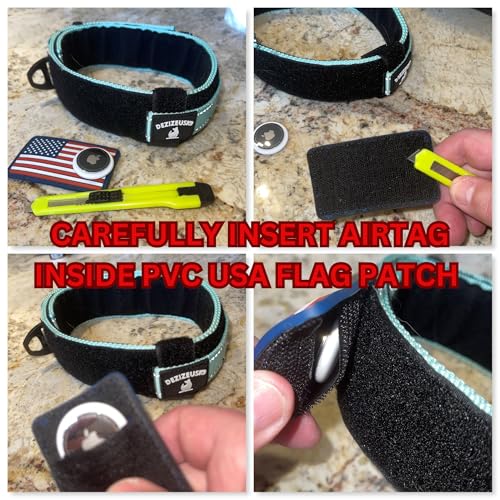 Tactical Dog Collar 2 Inch Wide Heavy Duty with Metal 2-Pin Belt Buckle for Medium, Large & XL Dogs, Thick Military-Style K9 Collar, Reflective, with Name Plate Area, USA Flag Patch, Strong & Durable - color: PINK, size: 12-20 inches