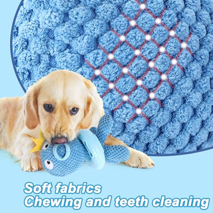 Dog Snuffle Stuffed Plush Toy SturdyOctopus Treat Dispensing Toy Hide and Seek Slowly Feeder for All Breeds Mind-Stimulating Squeaky Toy for Puzzle Training Relieve Boredom and Stress
