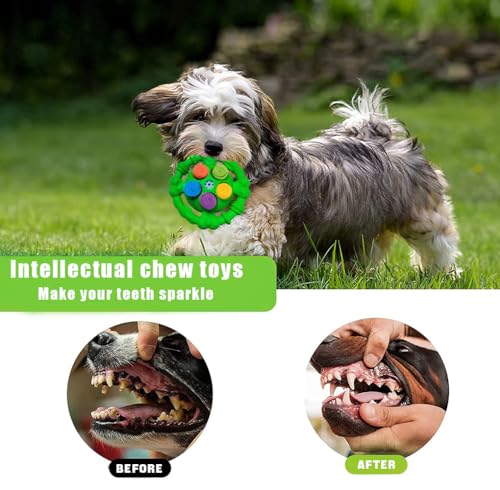 Toys for Aggressive Chewers,Squeaky Tough Dog Chew Toys,Encourage Natural Foraging Skills and Slow Food Training,Indestructible and Durable Nylon Toy,Dog Chew Toys for Large Medium Small Dogs
