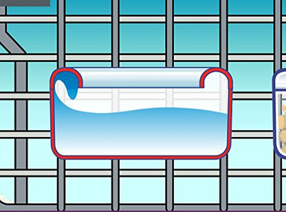 DryFur Pet Carrier Food Water Dish - Clear- Spill Resistant - Hook On Cups - Travel Kennel Bowls set of 2 (Small)