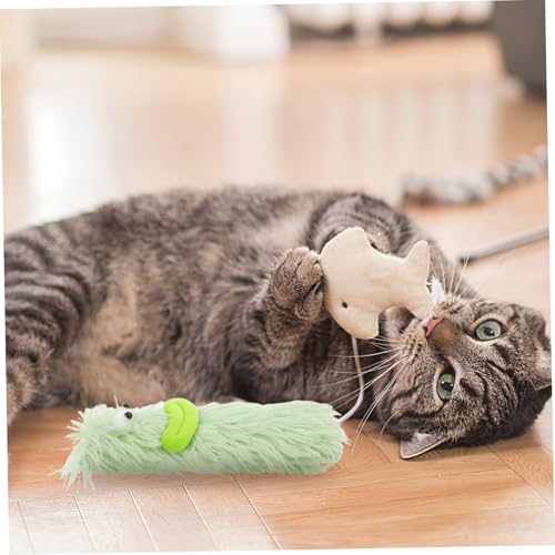 UPKOCH Catnip Plush Toy for Cats Interactive Chew Pillow for Kittens Soft Plush Cat Toy for Engaging Playtime Activities