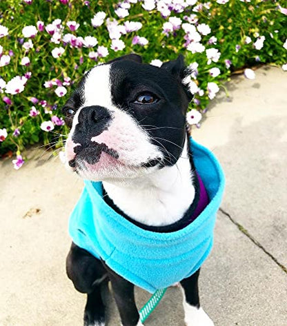 Gooby - Stretch Fleece Vest, Pullover Fleece Vest Jacket Sweater for Dogs, Mint, X-Small - color: Mint, size: X-Small Length (7")