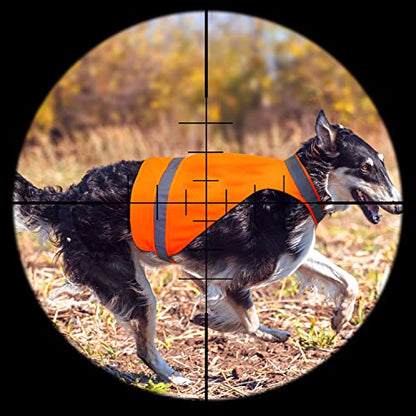 Blaze Orange Dog Hunting Vest - Reflective Safety Gear Orange Dog Shirt for Outdoor Dogs or Night Walking - size: L