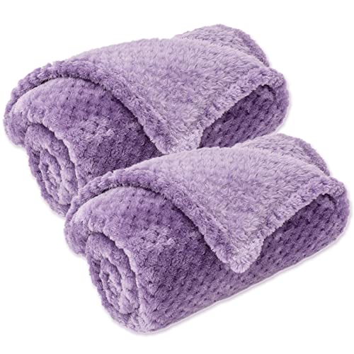 Iris Warm Soft Fuzzy Dog, Cat, Pet Blanket - Plush Fleece Throws for Bed, Couch, Sofa, Travel (S/24" x 32") - color: Iris, size: S/24" x 32"