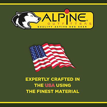 Chew Proof Dog Leash, 30" Medium Duty with Padded Handle and Reflective Black/Blue/Silver Weave Poly Sheath - Alpine Outfitters