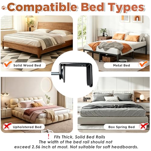 IPOW Heavy Duty Steel Frame 180°Rotating Cat Bedside Bed Semi-Circular Cat Bed for Bedside, Soft Faux Rabbit Fur Material, Suitable for Various Desktops-Maximum Hold Up to 40lb - color: brown