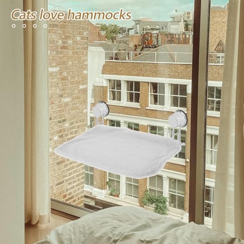 Detachable Cat Hammock Bed Cover Universal Fit Breathable Replacement Pad Foldable Sleeve for Indoor Cat Window Perch 17.71X10.82X0.78In