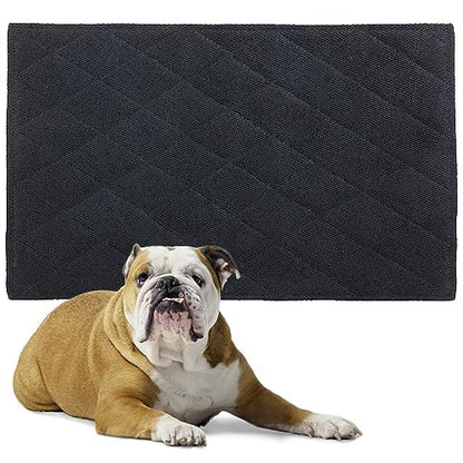 HOMBYS Chew Proof Dog Crate Pad Mat, 28"x41" Indestructible Kennel Pad for Aggressive Chewers, Durable and Water Resistant Teething Puppy Crate Mats for Dogs Cages - size: Large(41" L x 28" W)