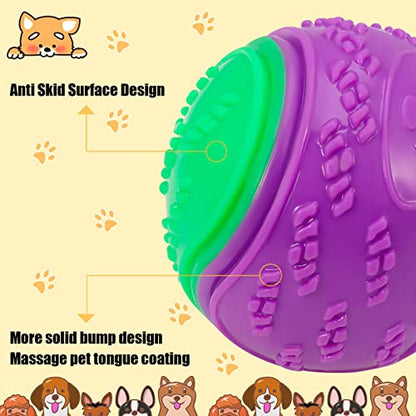 DragonflyDreams Dog Balls, 4-Pack Squeaky Dog Ball, Large and Medium Sized Dogs, Interactive Dog Toys for Play Exercise and Training 2.5 Inch Easy Catching Dog Toys