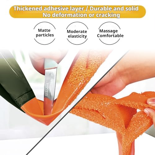 YOFANG 27.2" Pet Grooming Bathing Gloves,Extra Long Waterproof Rubber Washing Gloves for Dogs & Cats,Anti-Bite Anti-Scratch Hair Removal Cat Bath Gloves with 3000+ Massage Particles,Orange/Green - color: Orange and Green