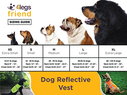 Safety Reflective Vest for Dogs - High Visibility for Outdoor Activity Day and Night, Protect Your Pet from Cars & Hunting Accidents - size: M