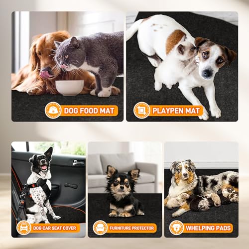 MODIGT Dog Crate Pad Liner for Kennel Training, 59"×48" Under Pet Cage Mat Absorbs,Waterproof,Non-Slip,Washable Puppy Pee Pad to Protect Floors - size: 59"×48"