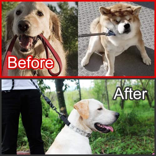 Dog Prong Collar, Adjustable Dog Training Collar with Quick Release Buckle for Small Medium Large Dogs (Silver, L/3.5mm Neck: 18"-20'' Weight:70 lbs) - color: Silver, size: L/3.5mm (Neck: 18"-20" Weight: 70 lbs)