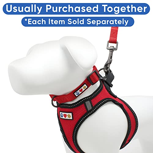 Pawtitas Dog Vest Harness Made with Breathable Air Mesh | All Weather Vest Harness for Extra Small Puppies and Large Cats with Quick-Release Buckle - Extra Small Red Mesh Dog Harness - color: Red, size: X-Small (Pack of 1)