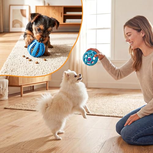 Puppy Play Gym with 15 Teething Toys, Indoor Jungle Gym with Puppy Toys to Keep Them Busy for Mental Stimulation, 23.2" Small Dog Play PVC Frame with Straps and Storage Bag
