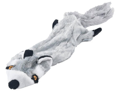 Jeffers Pet Thinnies Unstuffed Plush Dog Toy with Rope & Squeaker – 21" Raccoon, Flat Stuffing Free Chew Toy for Dogs & Puppies – Soft, Durable, Interactive Play, Fetch, Tug, Training, Teething - color: Raccoon