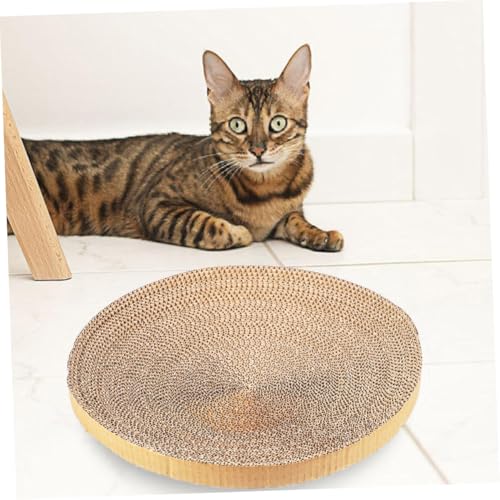 3pcs Cat Scratcher Replacement Pads, Corrugated Cardboard Sturdy Scratchers for Indoor Cats and Kittens, Wear-Resistant Funny Kitten Scratch Pads for Room Use