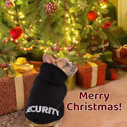 Dog Hoodie,Flannel Pet Hooded Sweater with Hat Puppy Pullover Sweater Shirt,Dog (Security Black,2XL) - color: Security, size: XX-Large