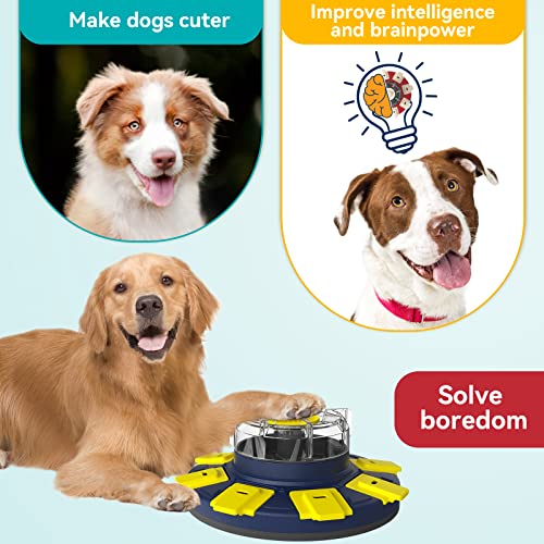 Dog Treat Puzzle Slow Feeder Toys, Dog Food Treat Dispenser/Slow Feeder/Interactive Enrichment Toys for Large/Medium/Small Dogs, Puppy Boredom Buster and Mentally Stimulating, Level 2 in 1 - color: Puzzle Toy 2 in 1