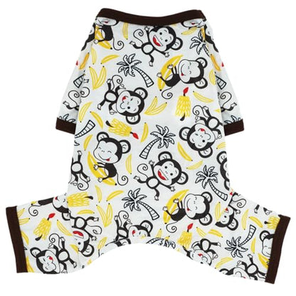 Dog Onesie Pajamas for Small Dogs and Puppies (Small), Brown - color: Brown, size: Small