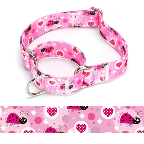 Martingale Dog Collars - Flower Multicolor Cute Patterns, Adjustable Nylon Training Dog Collar Suitable for Boy and Girl Dogs Medium Large Dogs (7, M) - color: 7, size: M