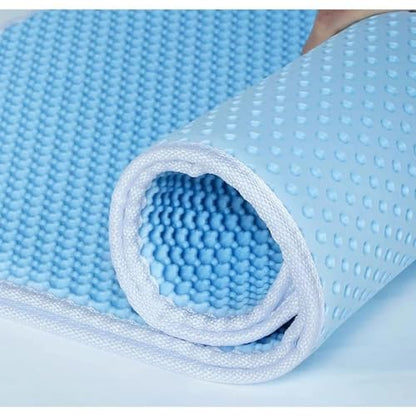 Foldable Pet Litter Mat with Textured Top Keeps Litter Contained and is Kind on Nails Control Pad - color: Gray