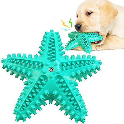 LiuMelinda Dog Chew Toys for Aggressive-Chewers - Indestructible Dog Toy for Aggressive Chewer，Tough Chew Toys for Dogs （Rubber Blue-Starfish） - color: 05-Blue-Starfish