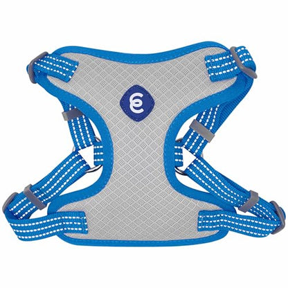 Blueberry Pet Essentials Back to Basics Reflective Dog Harness Vest, French Blue, Large, Adjustable Harnesses for Dogs - color: French Blue, size: Large (Pack of 1)