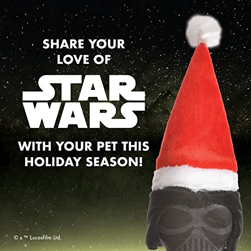 STAR WARS Dog Toy Darth Vader Toy for Holidays | Santa Darth Vader Dog Squeaky Toy Dog Chew Toy | Holiday Dog Toy Plush Toys | 6 Inch Small Dog Toy, (FF19328) - color: Darth Vader Santa, size: 6 Inch