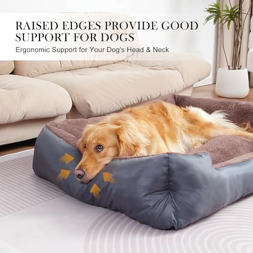 Dog Bed for Medium Size Dogs, Pet Couch Bed with Durable Fabric and Anti-Slip Bottom