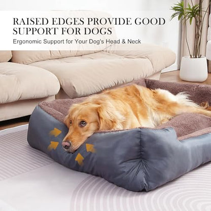 Dog Bed for Medium Size Dogs, Pet Couch Bed with Durable Fabric and Anti-Slip Bottom