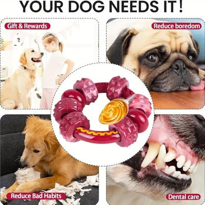 Durable Dog Chew Toy for Aggressive Chewers,Indestructible Dog Toy,Dog chew Toys,Tough Nylon Toy for Large Dogs,Helps Reduce Boredom and Supports Dental Hygiene