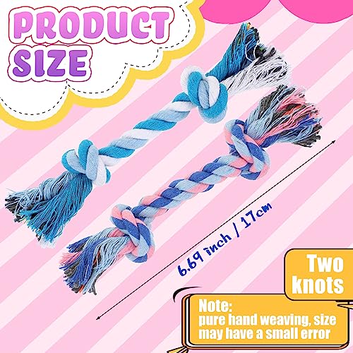 Paterr 12 Pcs Rope Dog Toys Multi Color Puppy Rope Toy Cotton Puppy Toys Dog Chew Puppy Teething Toys for Small and Medium Dogs Puppies