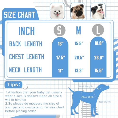 Detroit Small Dog Sweater Football Theme Turtleneck Knit Dog Sweaters for Small Pets Warm Winter Cat Dog Clothes - color: Skyblue&gray, size: Small