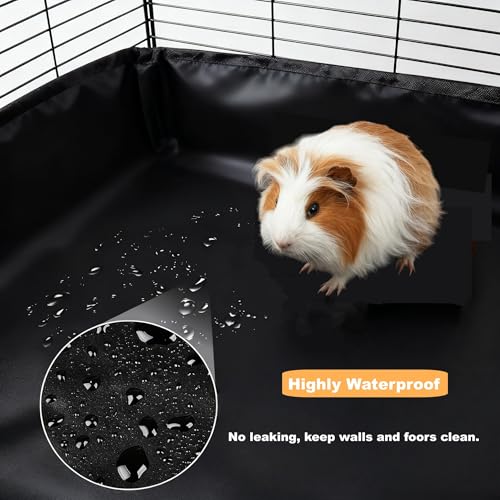 DZWLKJ Guinea Pig Cage Liner,Washable Tarp Bottom Base,Cherry Graphic,28"x56", Reusable for Rabbit, Chinchilla, Hedgehog, Ferret & Other Small Animals. - size: C&C 2x4(28x56 inches)
