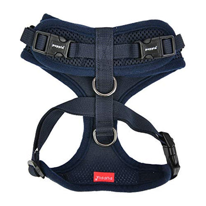 Authentic Puppia RiteFit Harness with Adjustable Neck, Navy, Large - color: Navy, size: Large
