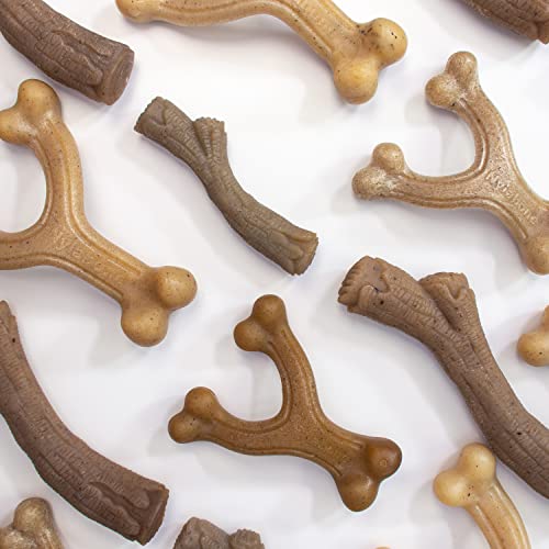 Nylabone Gourmet Style Wishbone Strong Chew Toy for Dogs, Chicken Flavor, Large - Up to 50 lbs, 1 Count - size: Large