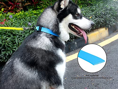 Waterproof Dog Collars,Easy Clean Collar,Adjustable Dog Collars for Small,Medium, Large Dogs (Sky Blue, S) - color: Sky Blue, size: S