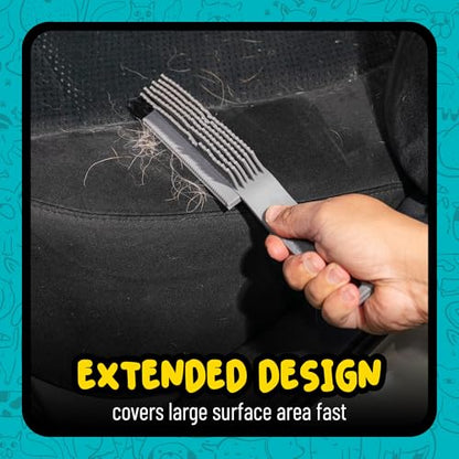 Chemical Guys Professional Rubber Pet Hair Removal Brush – Multi Surface Detailing & Pet Hair Removal Tool for Cars, Trucks, SUVs, RVs & Home – Removes Lint and Debris from Upholstery and Carpet - size: (Pack of 1)
