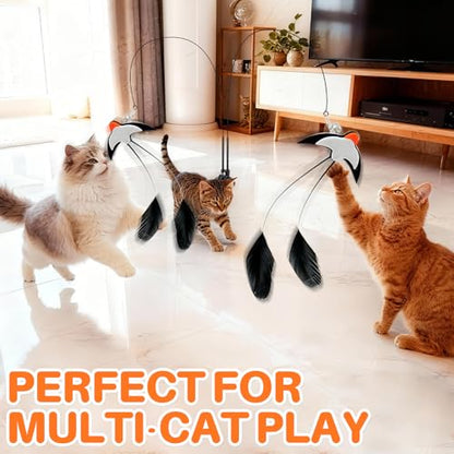 Walfront Interactive Multi Cat Toys for Indoor Cats – Keeps Multiple Cats Busy, Reduces Aggression & Boredom, Perfect for Multi-Cat Homes