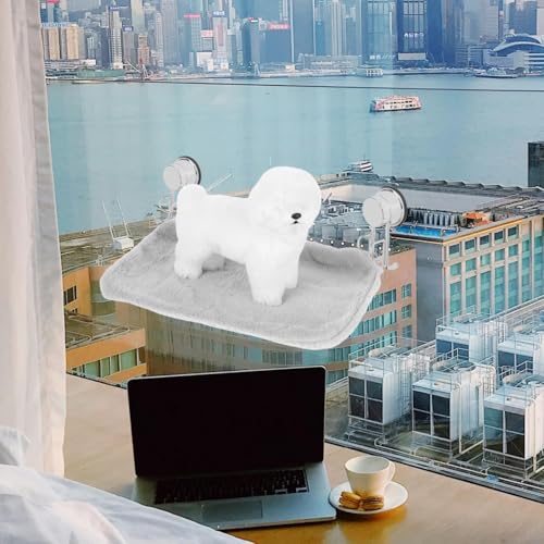 Detachable Cat Hammock Bed Cover Universal Fit Breathable Replacement Pad Foldable Sleeve for Indoor Cat Window Perch 17.71X10.82X0.78In