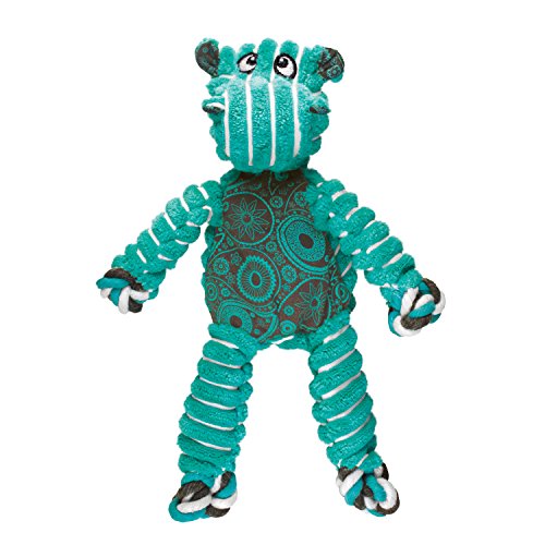 KONG Floppy Knots - Knotted Rope Dog Toy Entices Play - Tug Toy Satisfies Natural Instincts - Dog Supplies with Floppy Design & Minimal Stuffing - Hippo, for Medium/Large Dogs - color: Hippo, size: Medium/Large