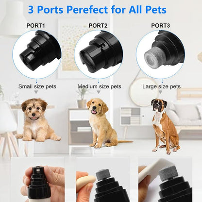 Silent Groom Pro, 2025 New Silent Pet Nail Grinder, Dog Silent Nail Grinder for Dogs Silent Dog Nail Trimmer, Rechargeable USB Charging Electric Pet Nail Grinder Nail File for Pet