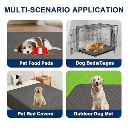Waterproof Sofa Couch Protector Dog Bed Cover Pet Blanket for Furniture Non-Slip Washable Pee Pads for Puppy Large Dogs Cats (Grey,30x70 in)
