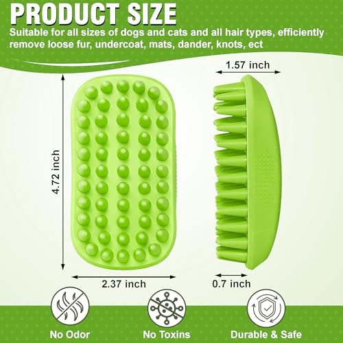 Dog Shampoo Brush & Dog Shower Brush, Upgraded Pet Grooming Bath Brush with Soft Silicone Bristles, Adjustable Handle Massage Comb for Long & Short Hair Dogs and Cats - color: Pet Silicone Shampoo Brush