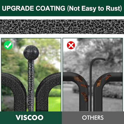 VISCOO Dog Playpen Outdoor, 16 Panels 32" H Dog Pen Indoor, Metal Dog Fence Outdoor, Pet Fence for Large/Medium/Small Dogs, Indoor Puppy Playpen, Foldable Heavy Duty Exercise Pen for RV,Camping,Yard